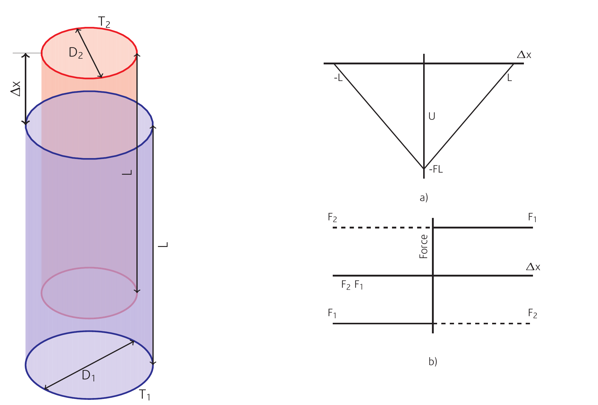 Two telescopic nanotubes
