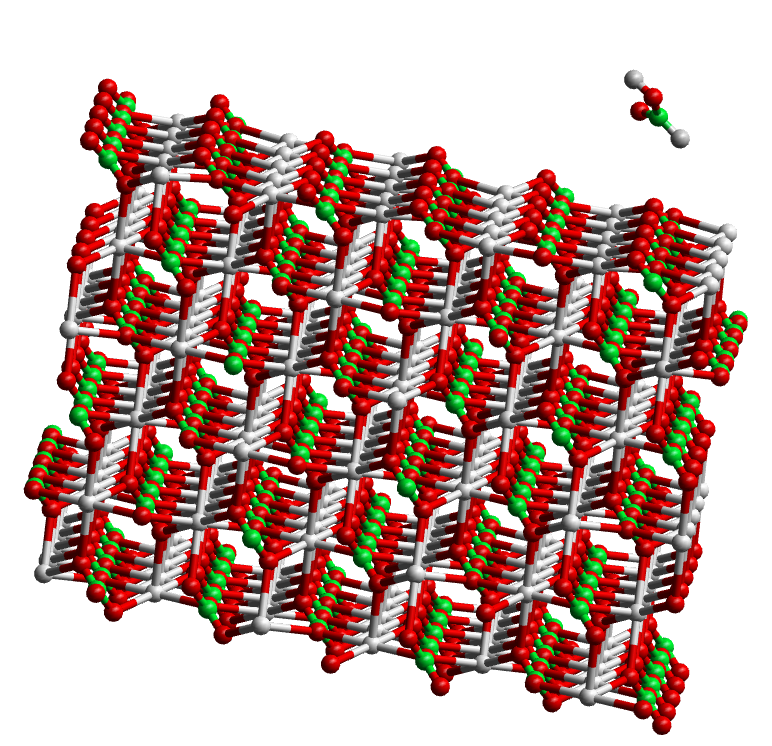 Formic acid absorption on a calcite surface